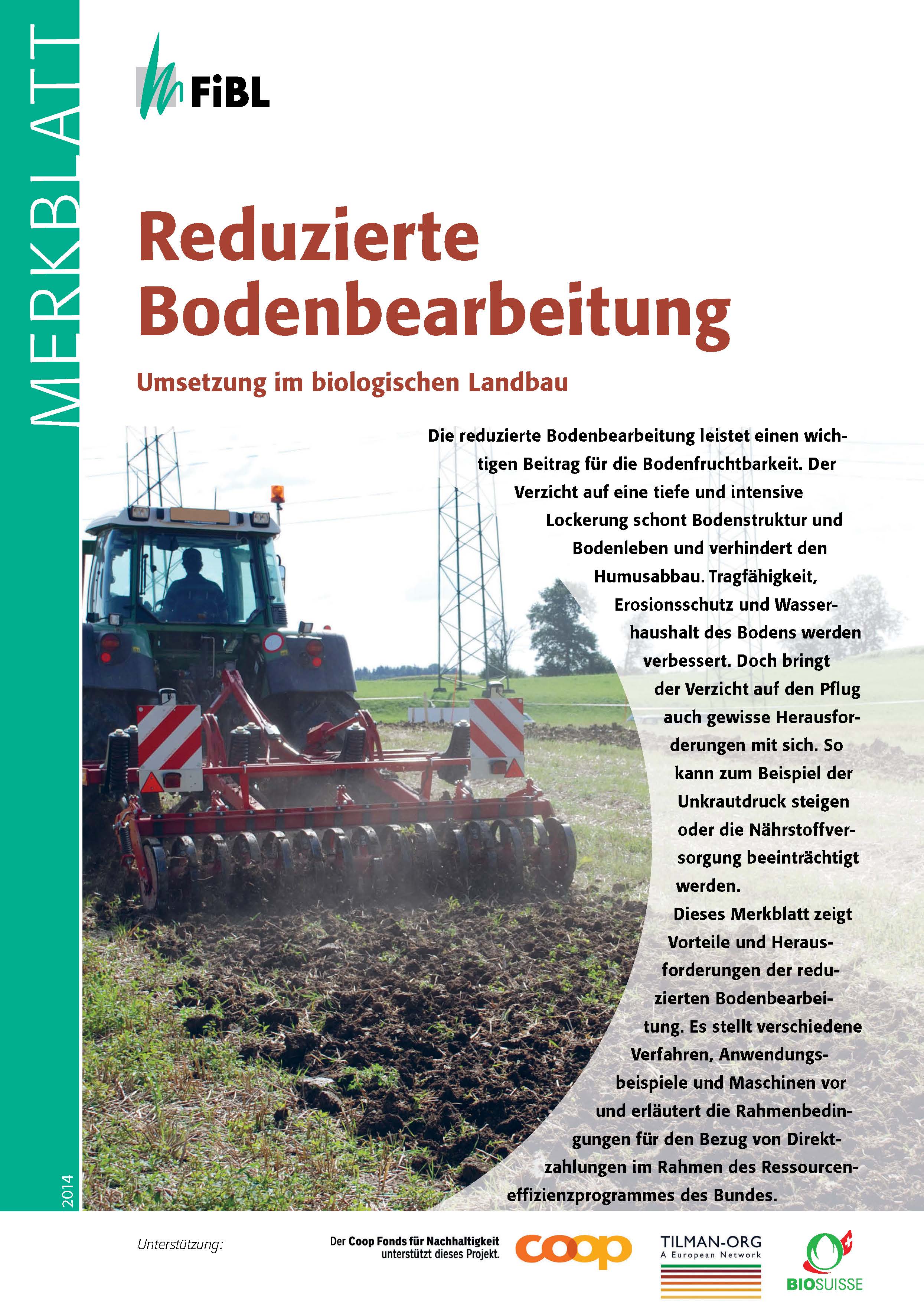 Reduceret jordbearbejdning (FiBL Factsheet)