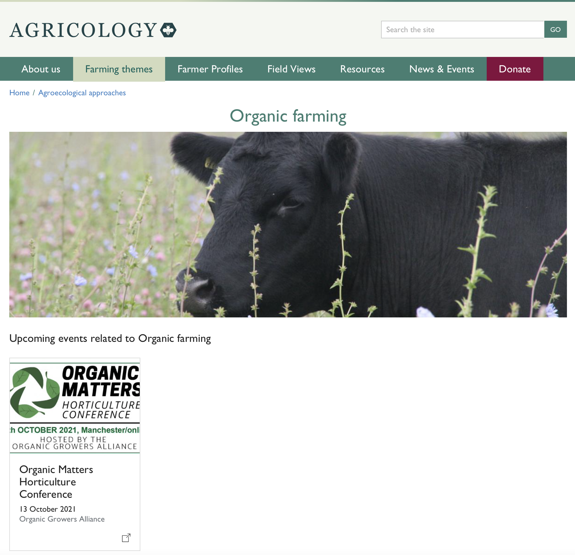 Agricology Farming tema: Ekologiskt jordbruk
